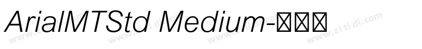 ArialMTStd Medium字体转换